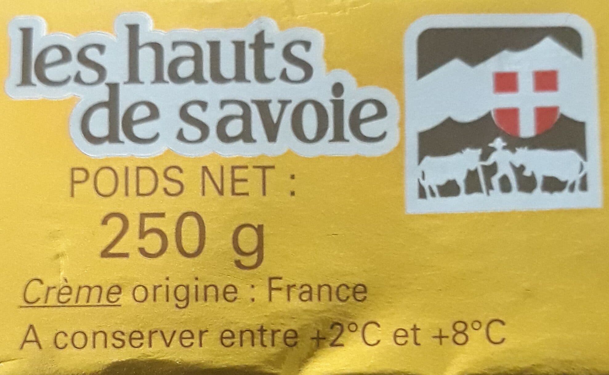Les Hauts de Savoie Beurre de Savoie packshot