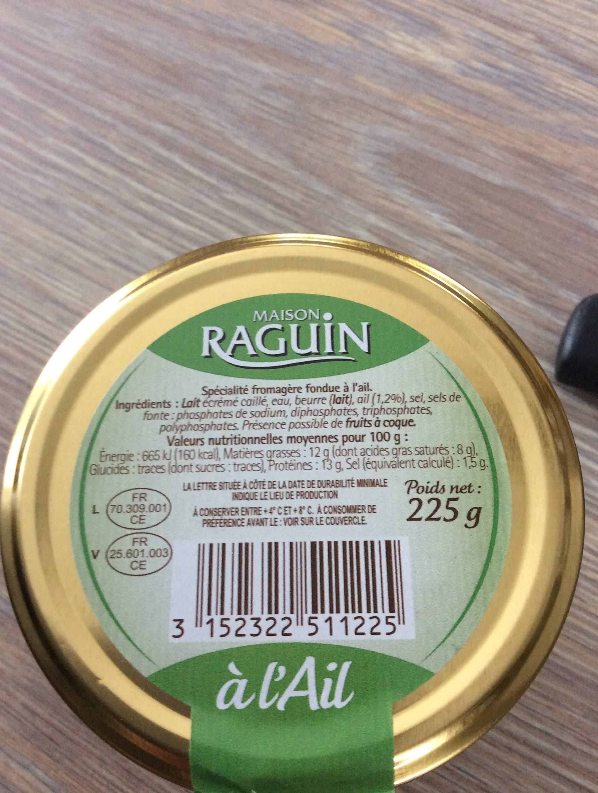 Maison raguin Fromage Cancoillotte Ail packshot