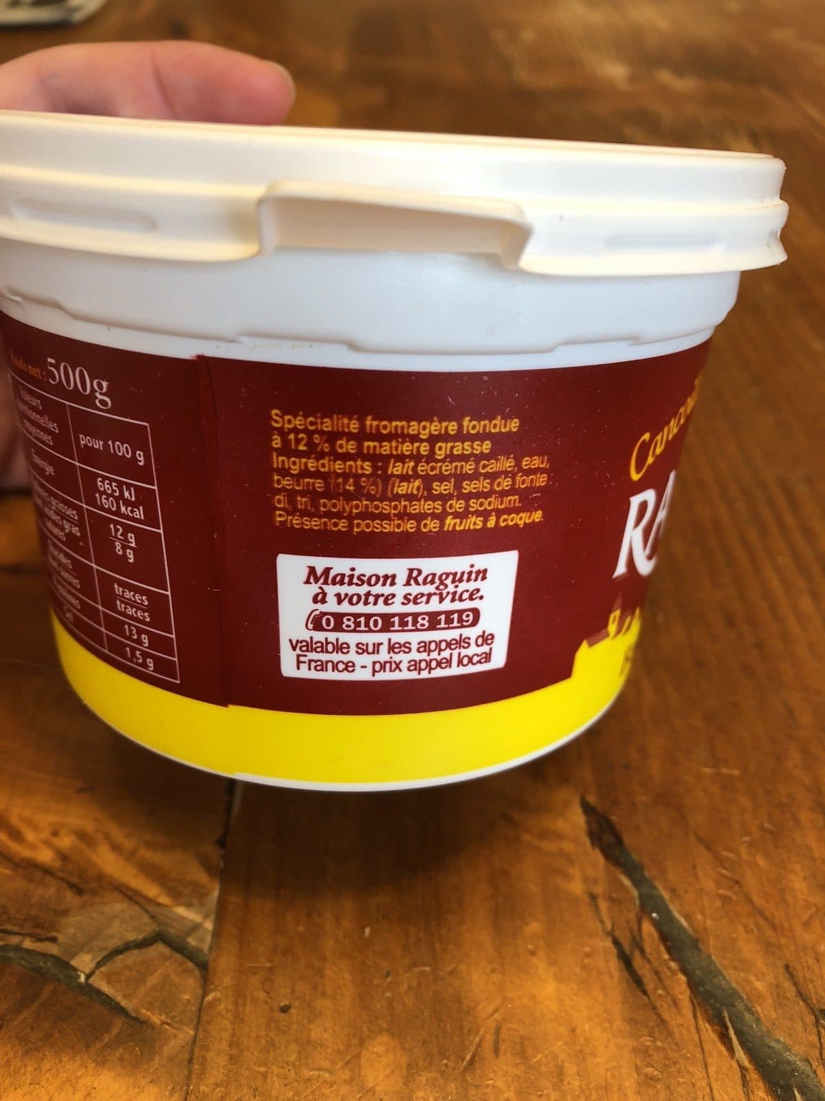 Raguin Cancoillotte au lait pasteurise au beurre 7.5%MG packshot