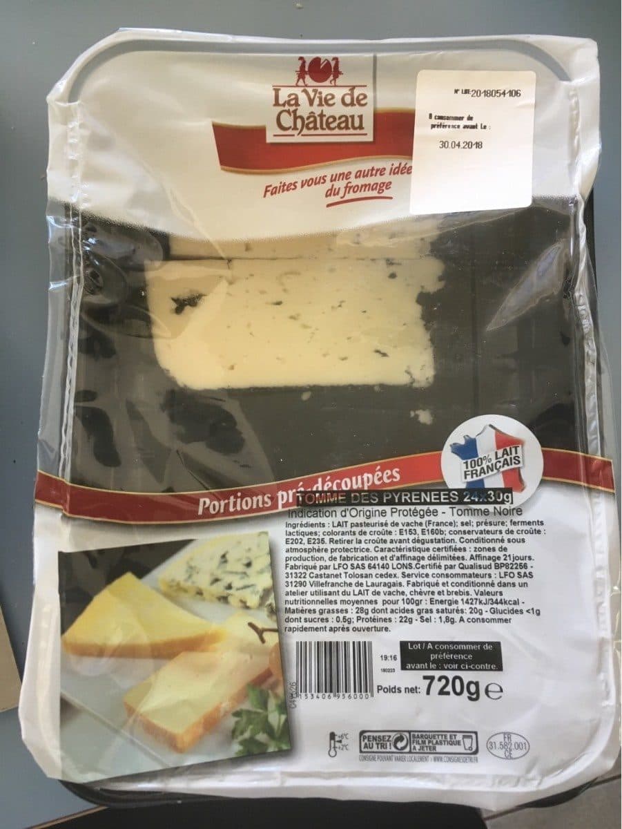 Open Food Facts Tomme des pyrenees packshot