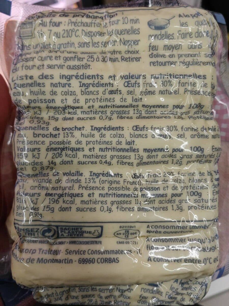 Ecochard Quenelles à la Lyonnaise Nature packshot