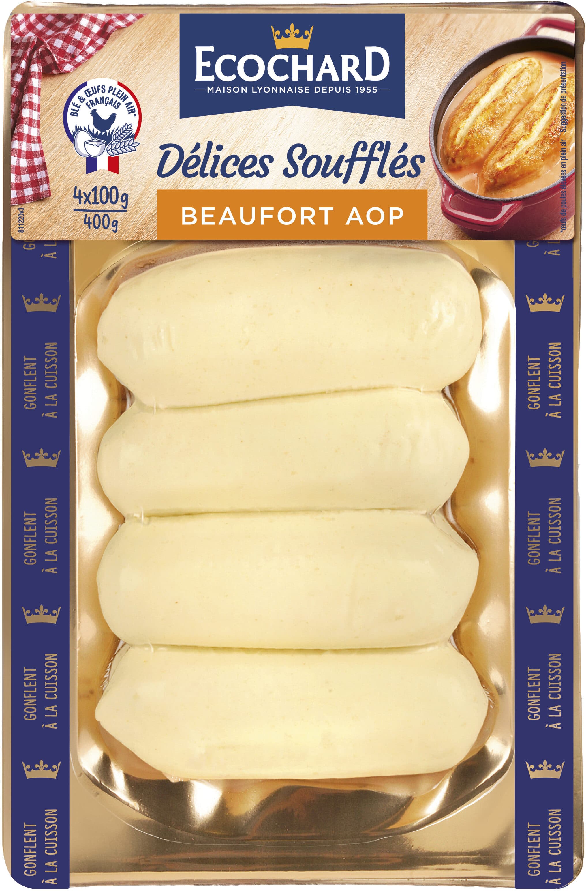 Ecochard Délices soufflés au Beaufort AOP packshot