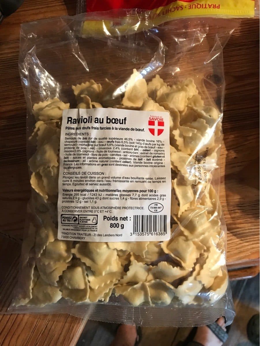 Landier Nord Ravioli au boeuf packshot