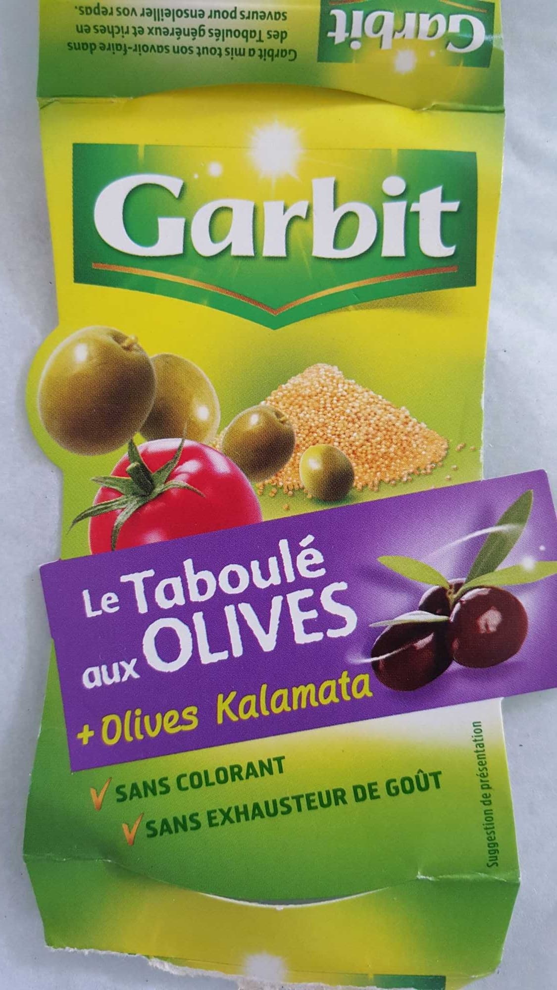 Garbit Me taboulé aux olives Kalamata packshot