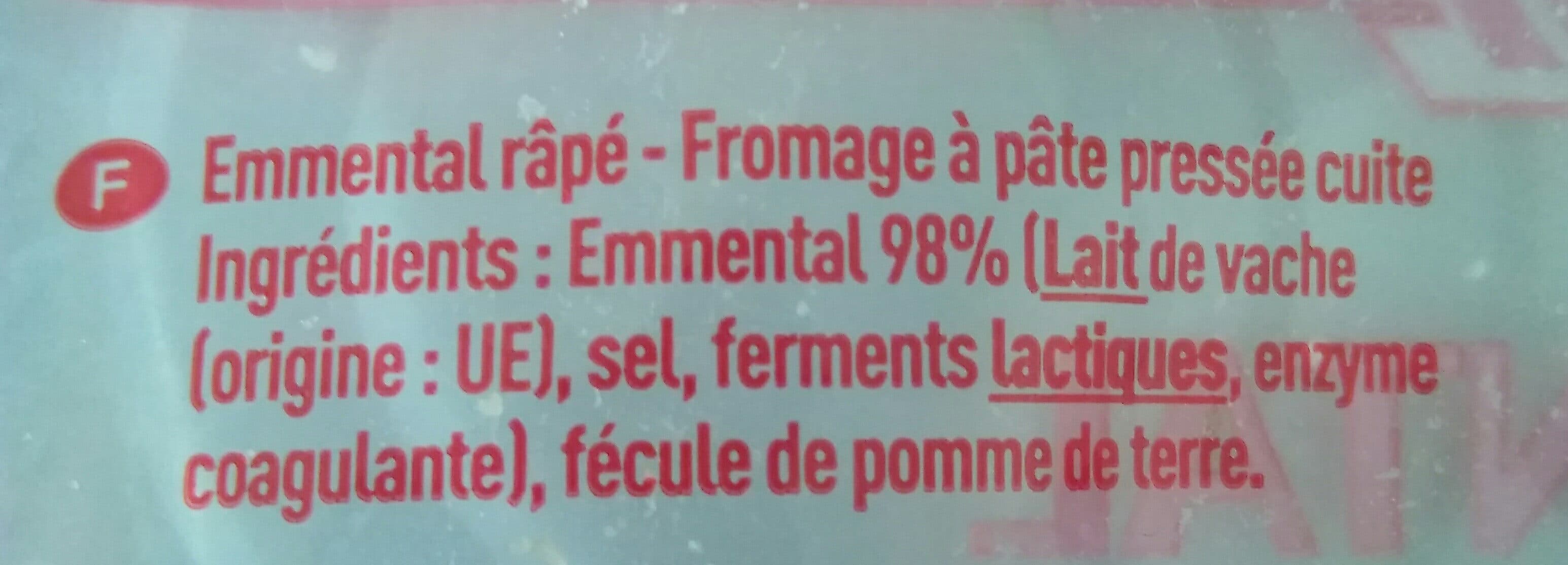 klanten Emmental râpé packshot