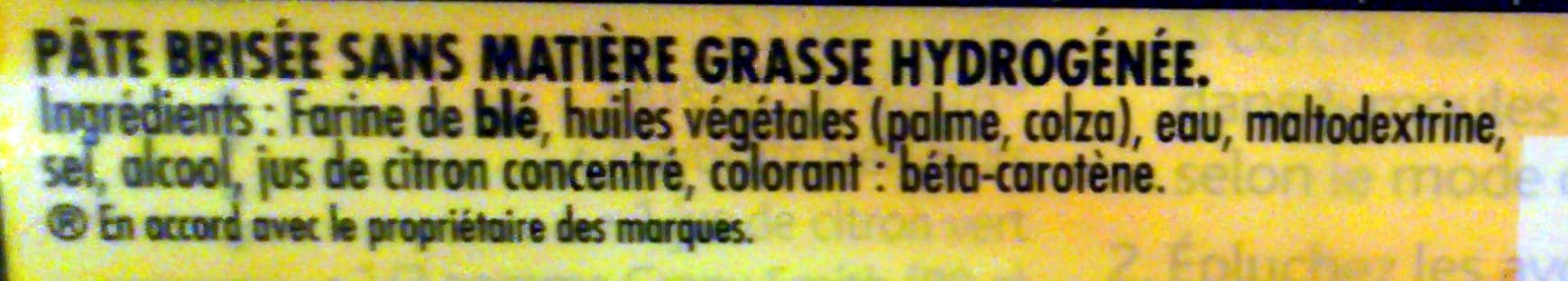 Buitoni Tarte en Or - Pâte brisée sans matière grasse hydrogénée packshot