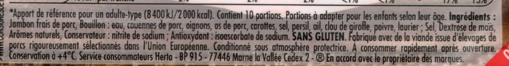Nestlé Le Bon Paris à l'étouffée - Jambon cuit supérieur packshot