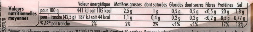 Nestlé Le Bon Paris à l'étouffée - Jambon cuit supérieur packshot