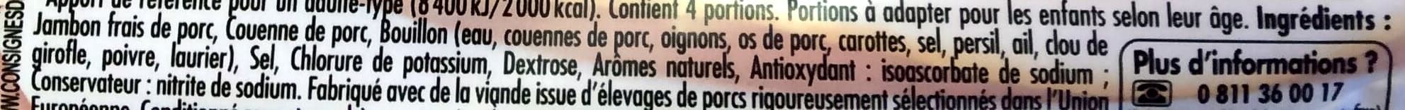 Nestlé Tendre Noix, Supérieur Avec Couenne (4 Tranches) packshot