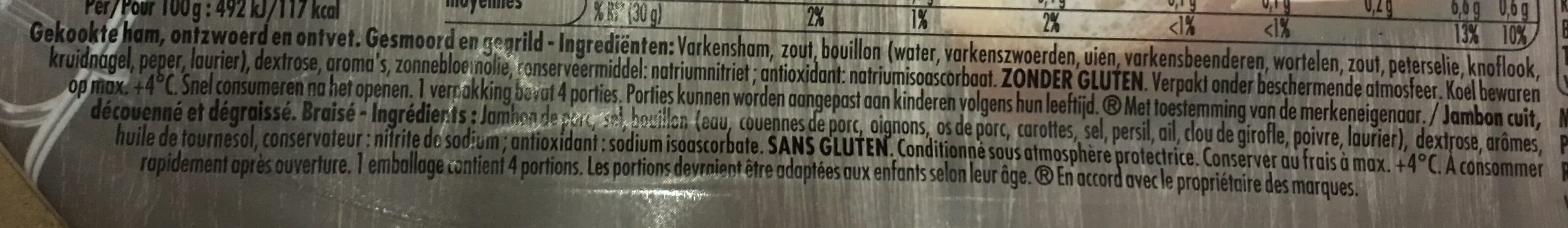 Herta Edelham Tendre Noix, Schinken packshot