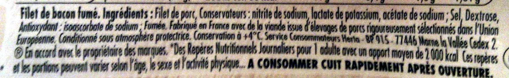 Nestlé Bacon tranches épaisses fumé packshot