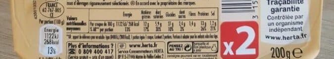 Herta Tendre croque classic teneur en sel reduit x2 packshot