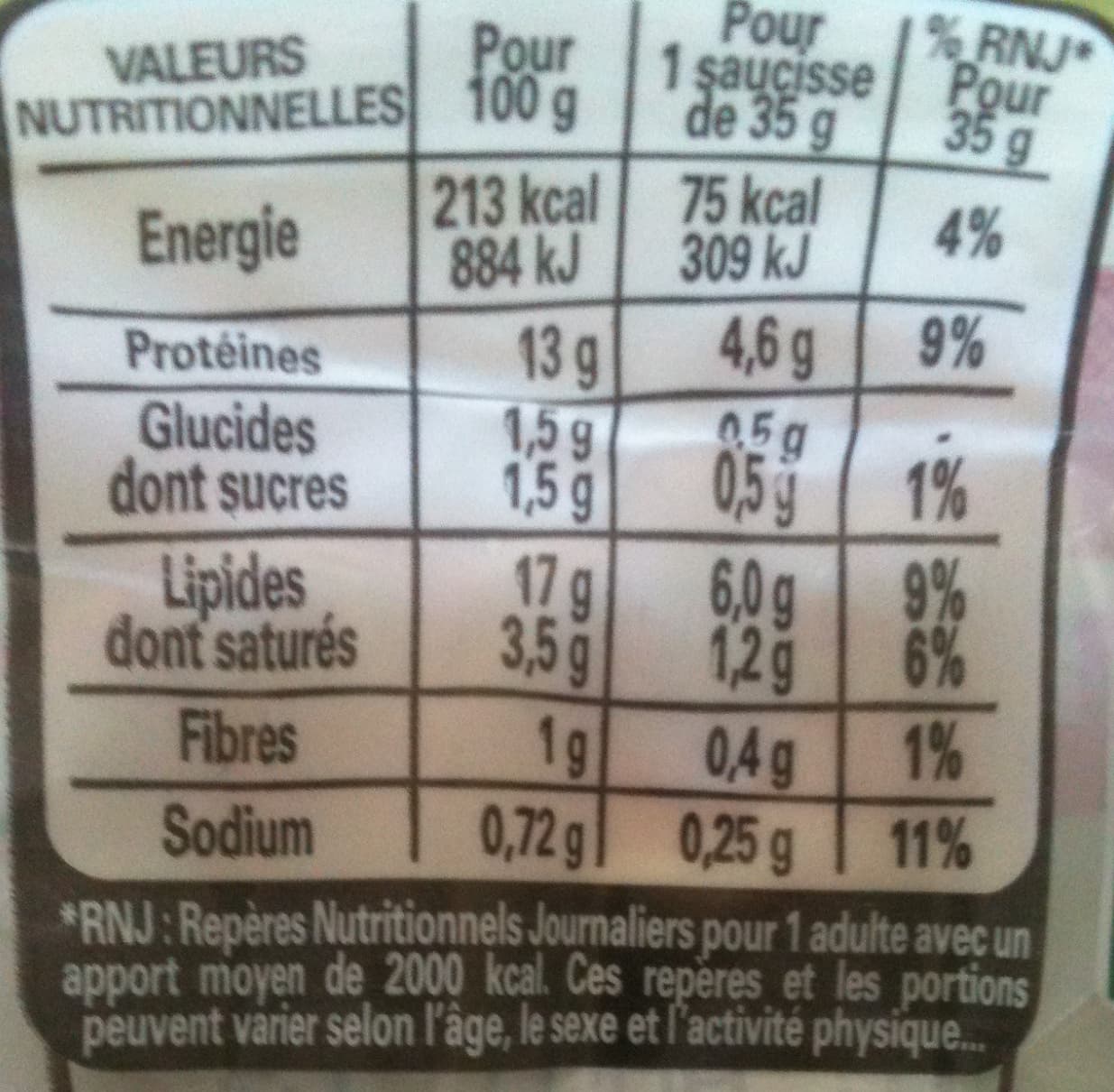 Nestlé 6 Original Knacki, 100 % Poulet packshot