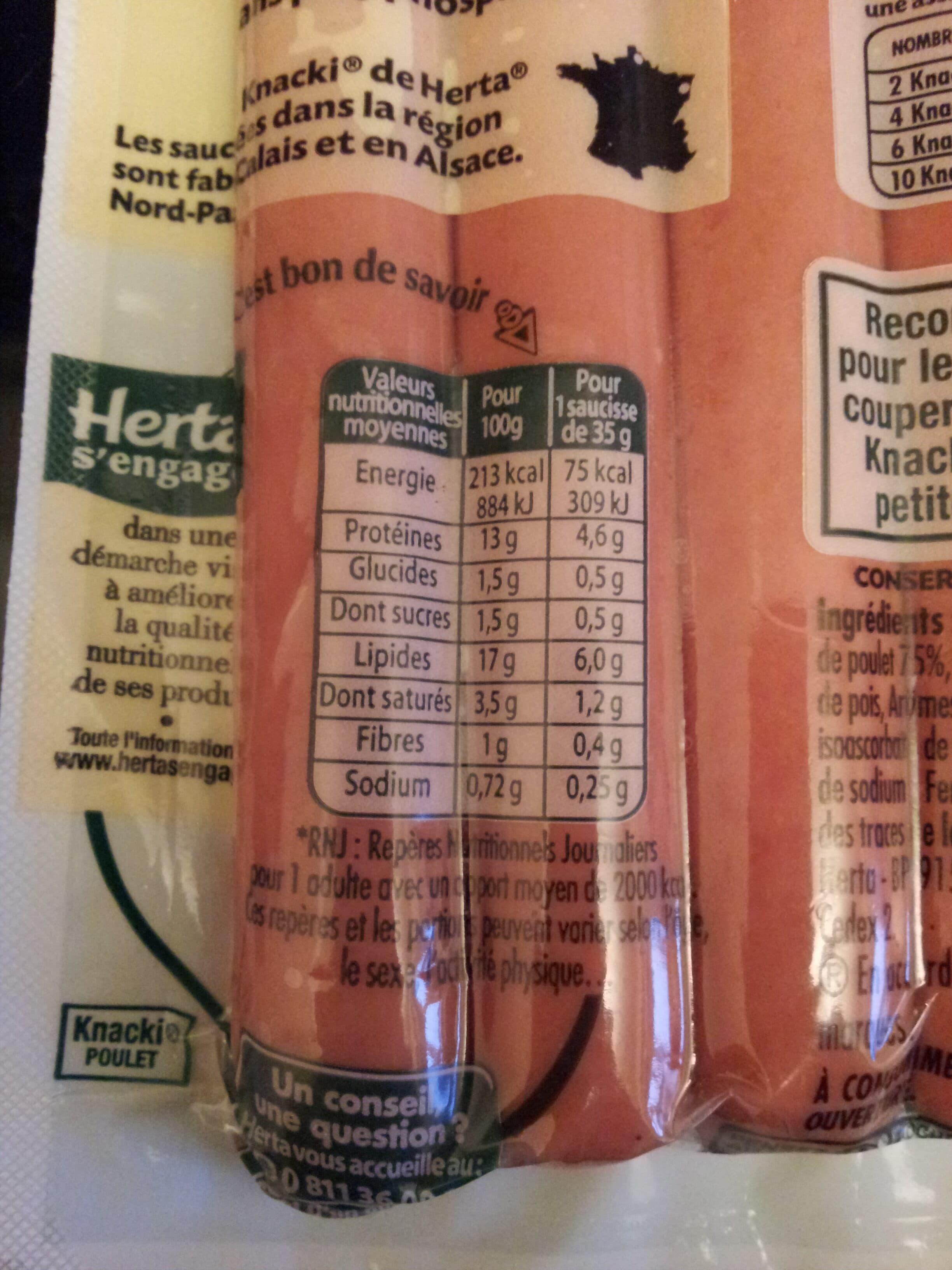 Nestlé Knacki - 100% Poulet packshot