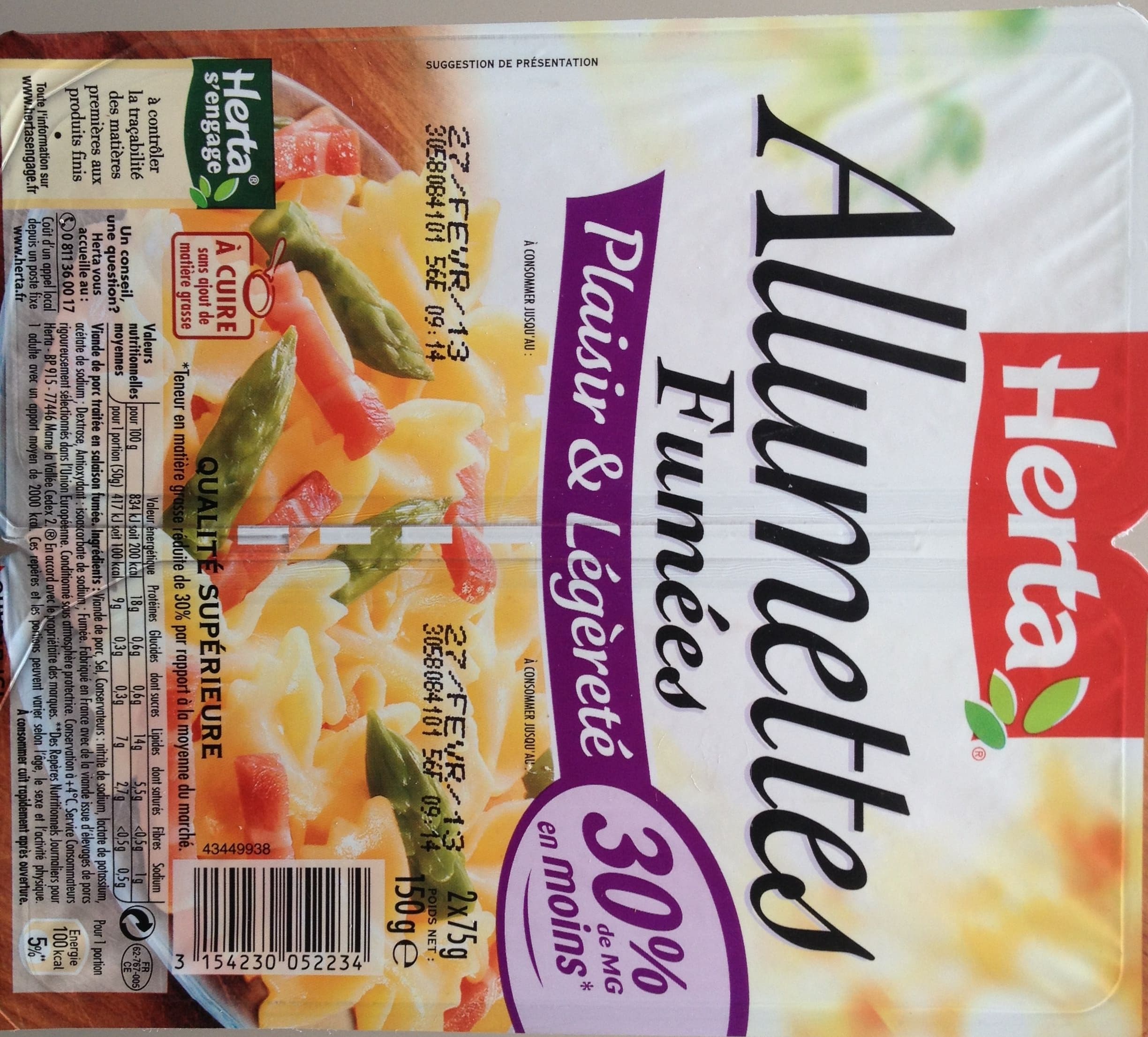 Nestlé Allumettes Fumées, Plaisirs & Légèreté (30 % de MG en moins) packshot
