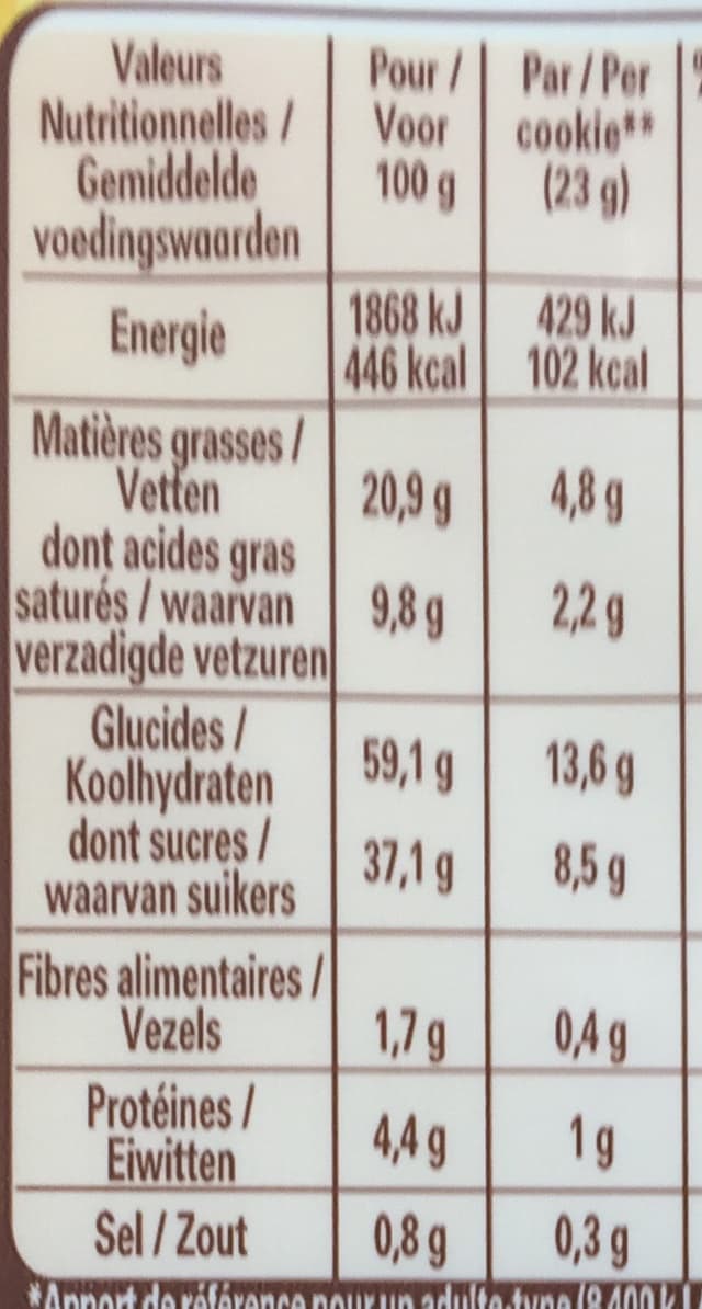 Nestlé Cookies, Pépites de Chocolat (15 Cookies) packshot