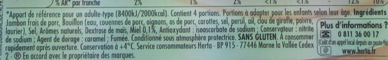 Herta Tendre Noix, Virginie Fumé & Adouci au miel (4 Tranches) packshot