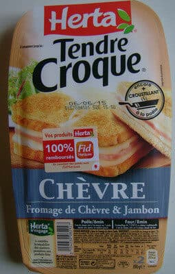 Herta Tendre Croque Chèvre packshot