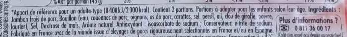 Herta Tendre noix tranches fines packshot
