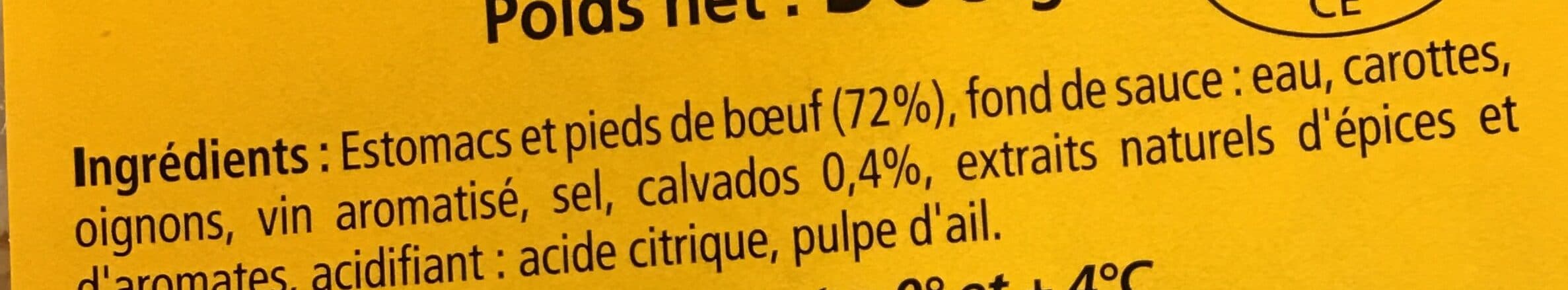 Sebire Tripes mode de Caen packshot