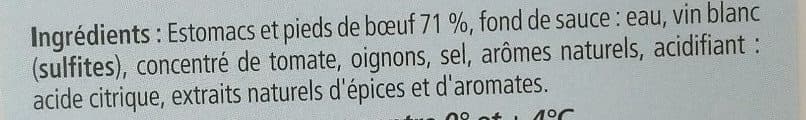 Tripes Paillard Tripes à la mode Niçoise packshot