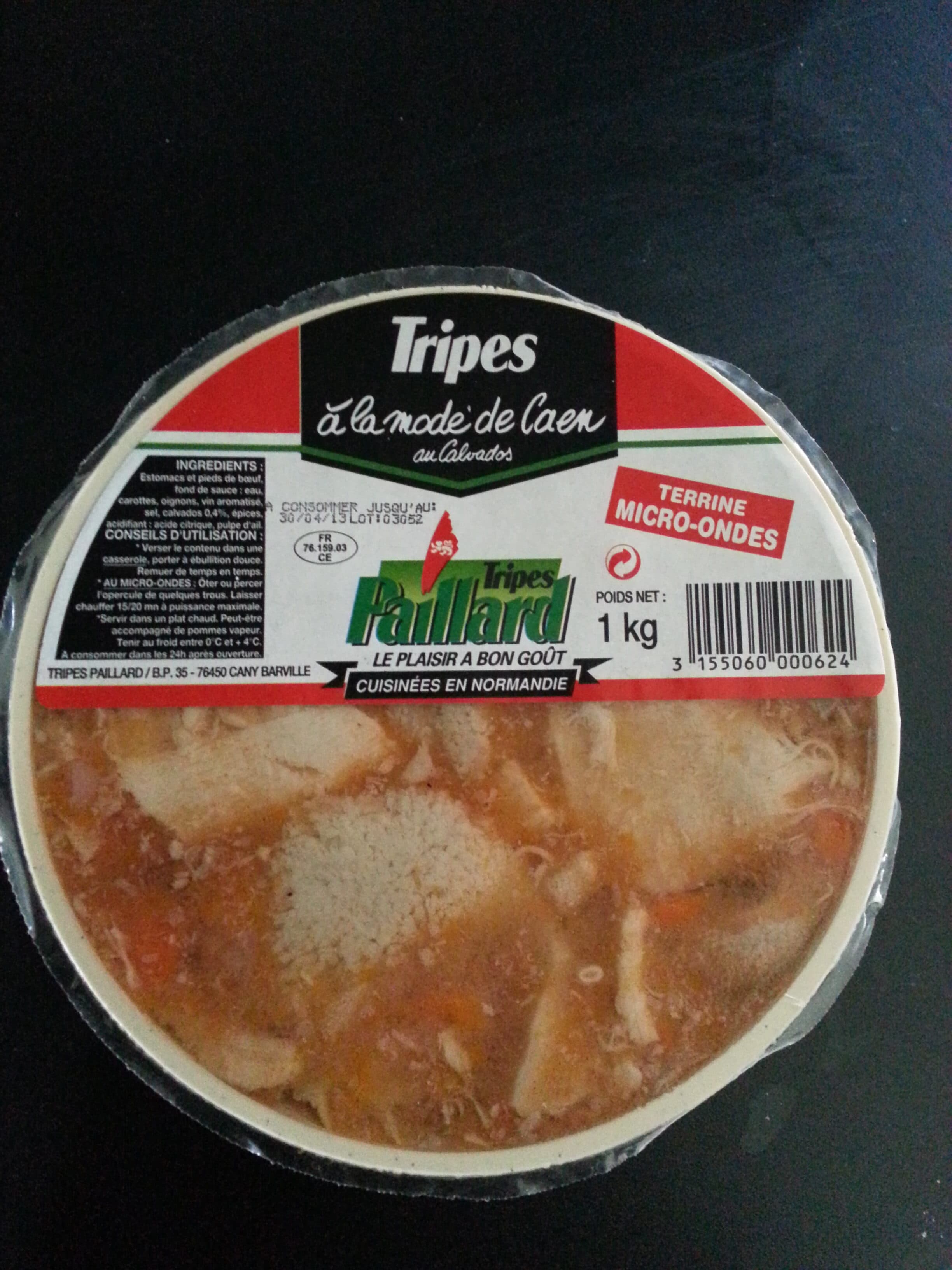 Tripes Paillard Tripes à la mode de Caen au Calvados packshot