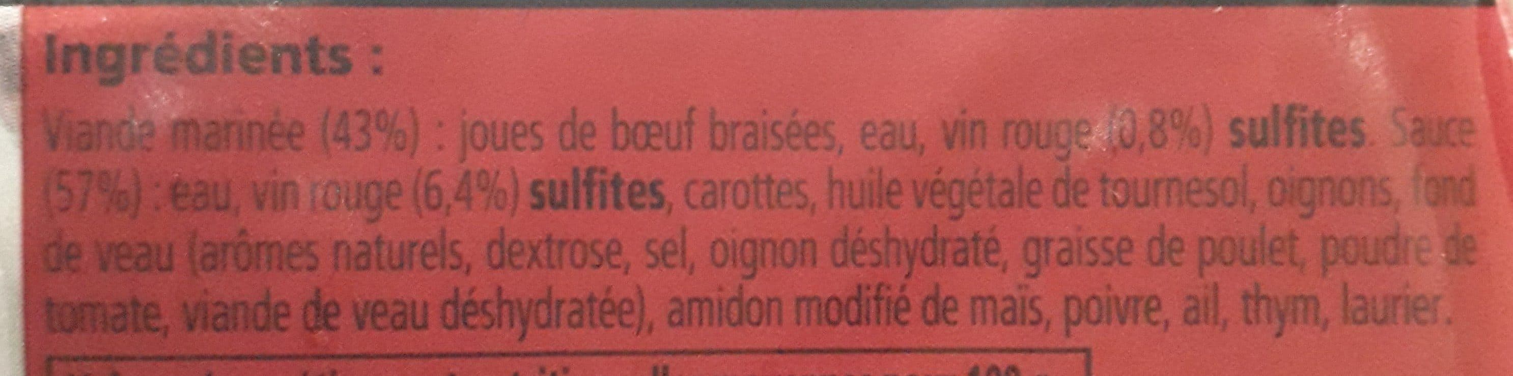 Paillard Paillard, Daube de joues de boeuf cuisinees au vin rouge, la barquette 300 g packshot