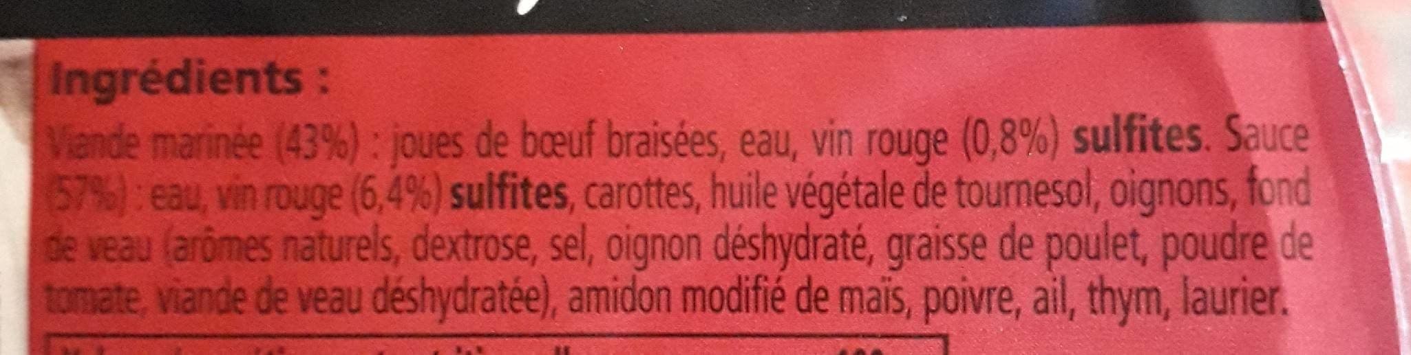 Paillard Paillard, Daube de joues de boeuf cuisinees au vin rouge, la barquette 300 g packshot