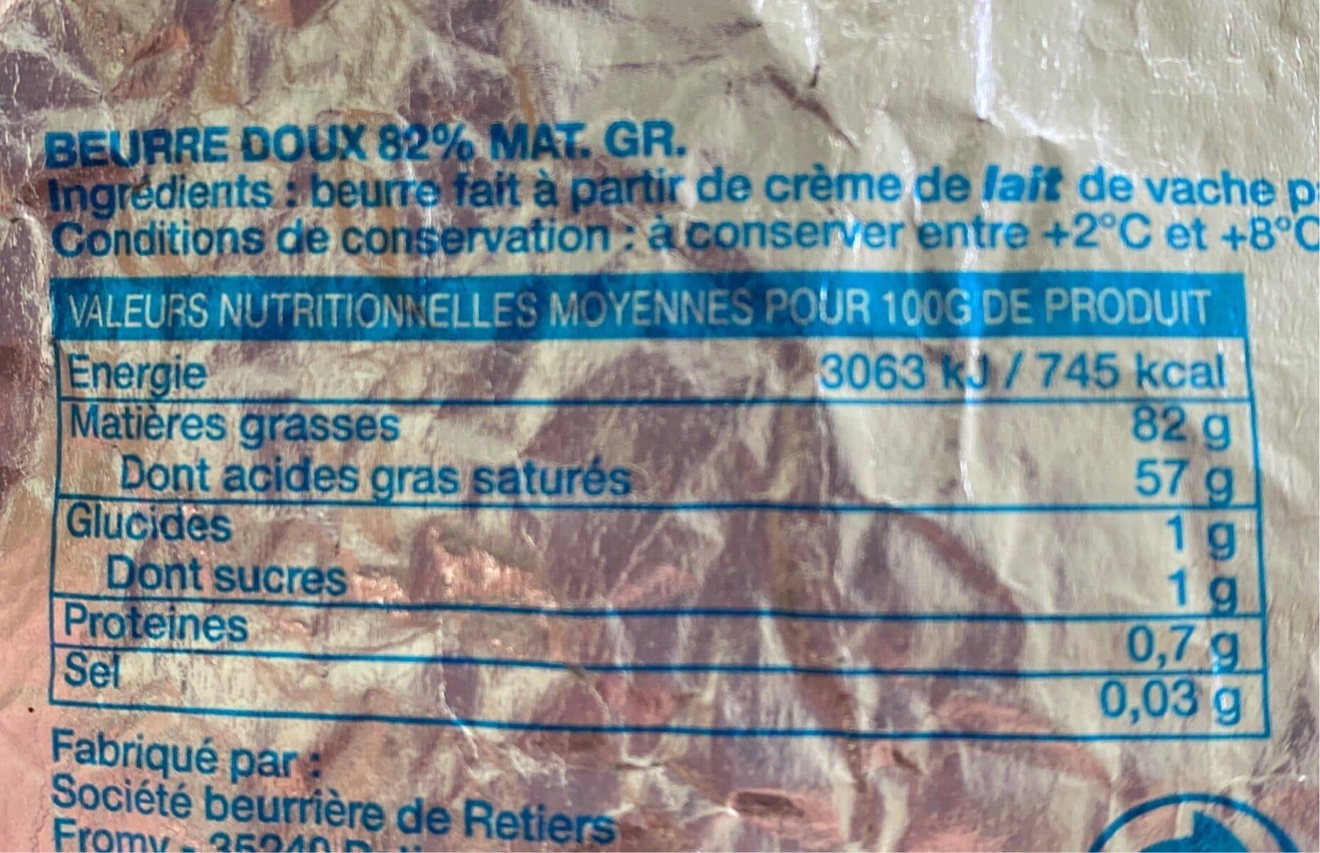 Bocage Beurre Doux packshot