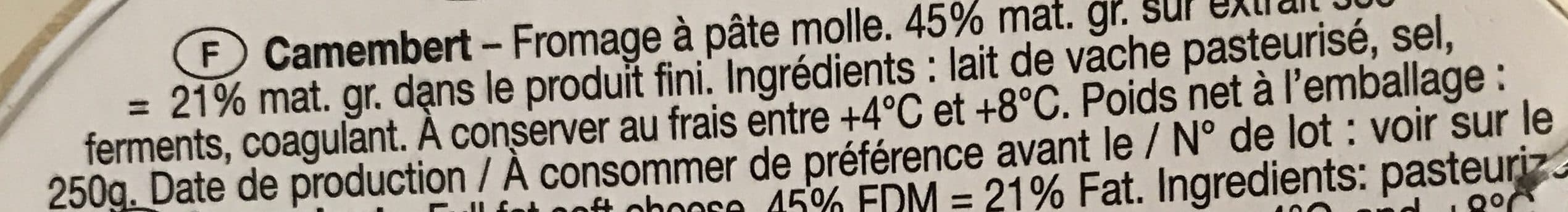 Bridel Camembert packshot
