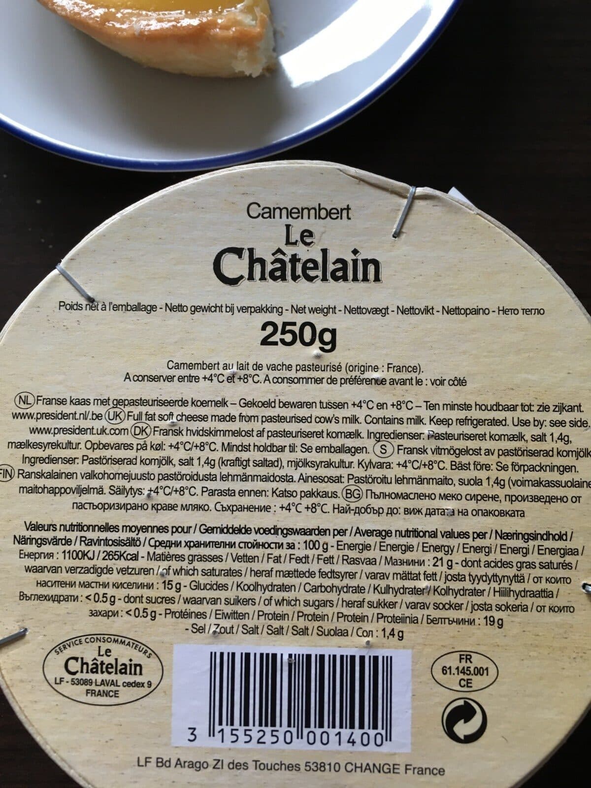 Lactalis Camembert le châtelain packshot