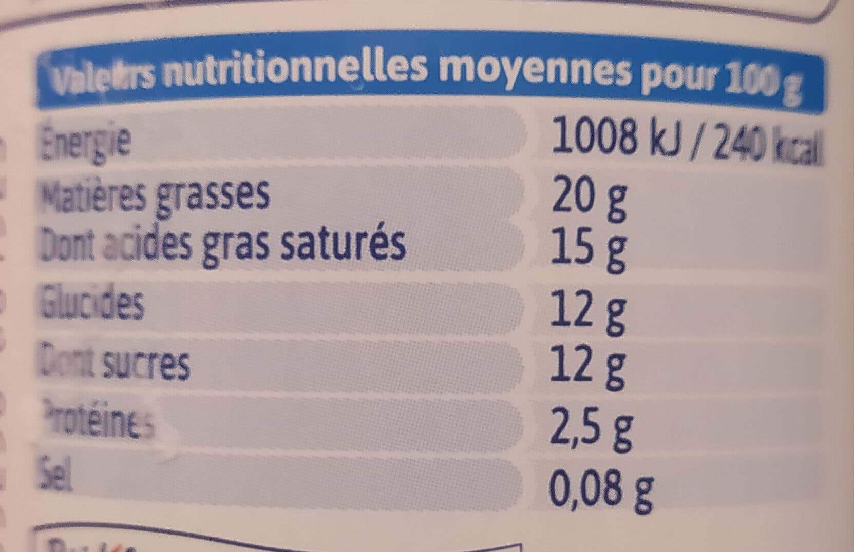Bridélice Crème légère fouettée 20% Mat Gr packshot
