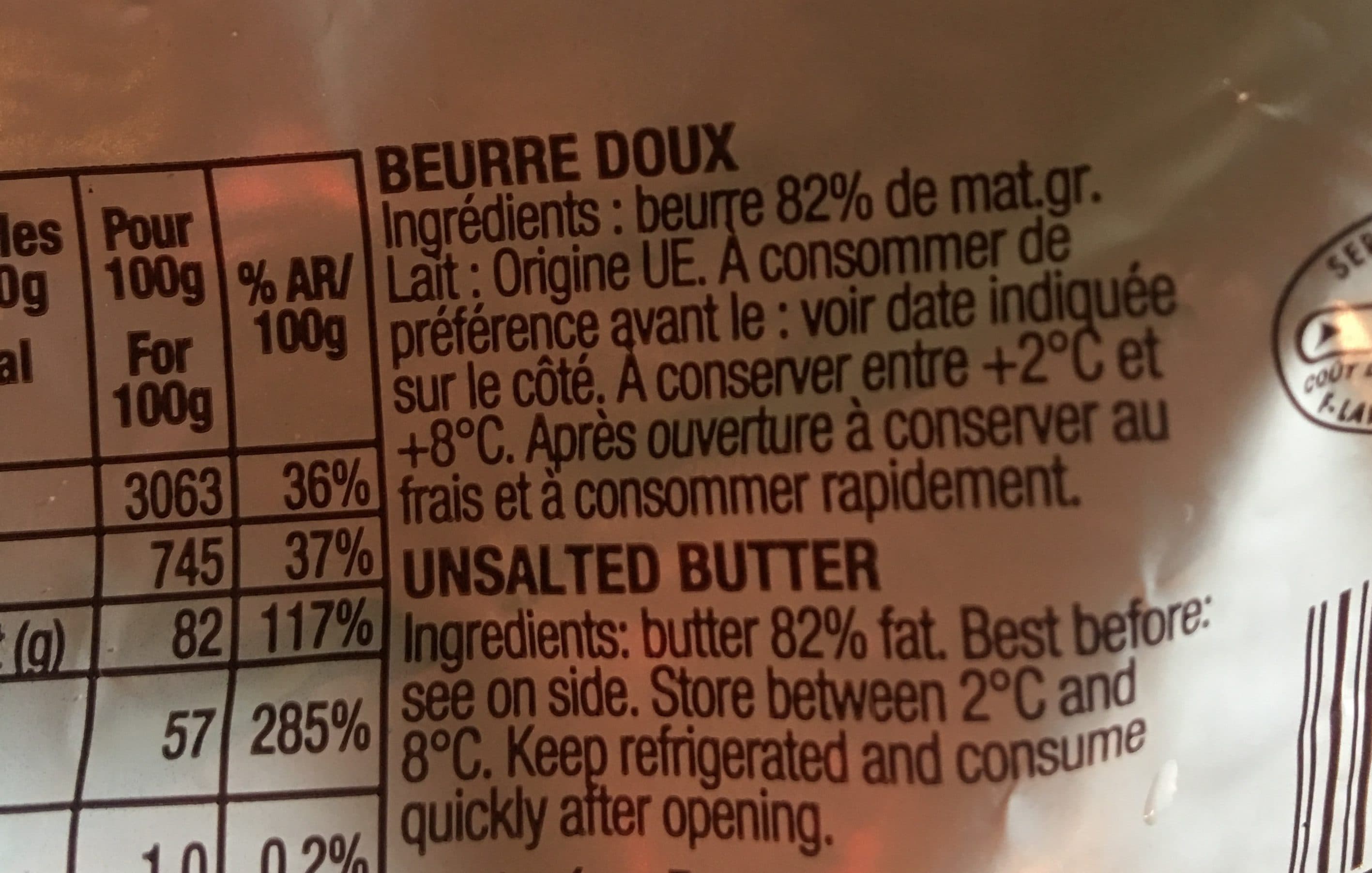 Bridel Beurre Doux, La Plaquette De 250g packshot