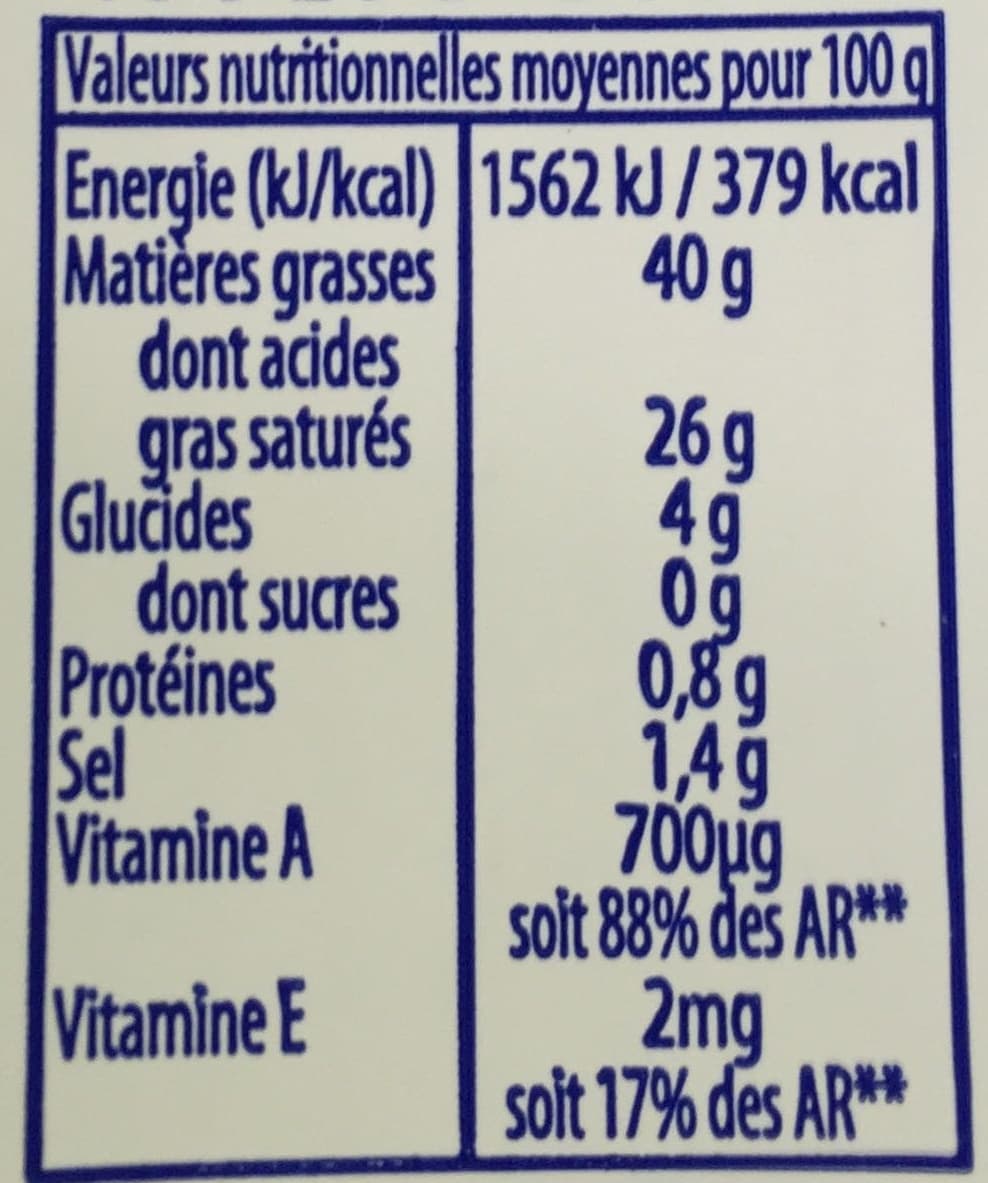 Bridelight Si Gourmand - Demi-Sel (40 % MG) packshot