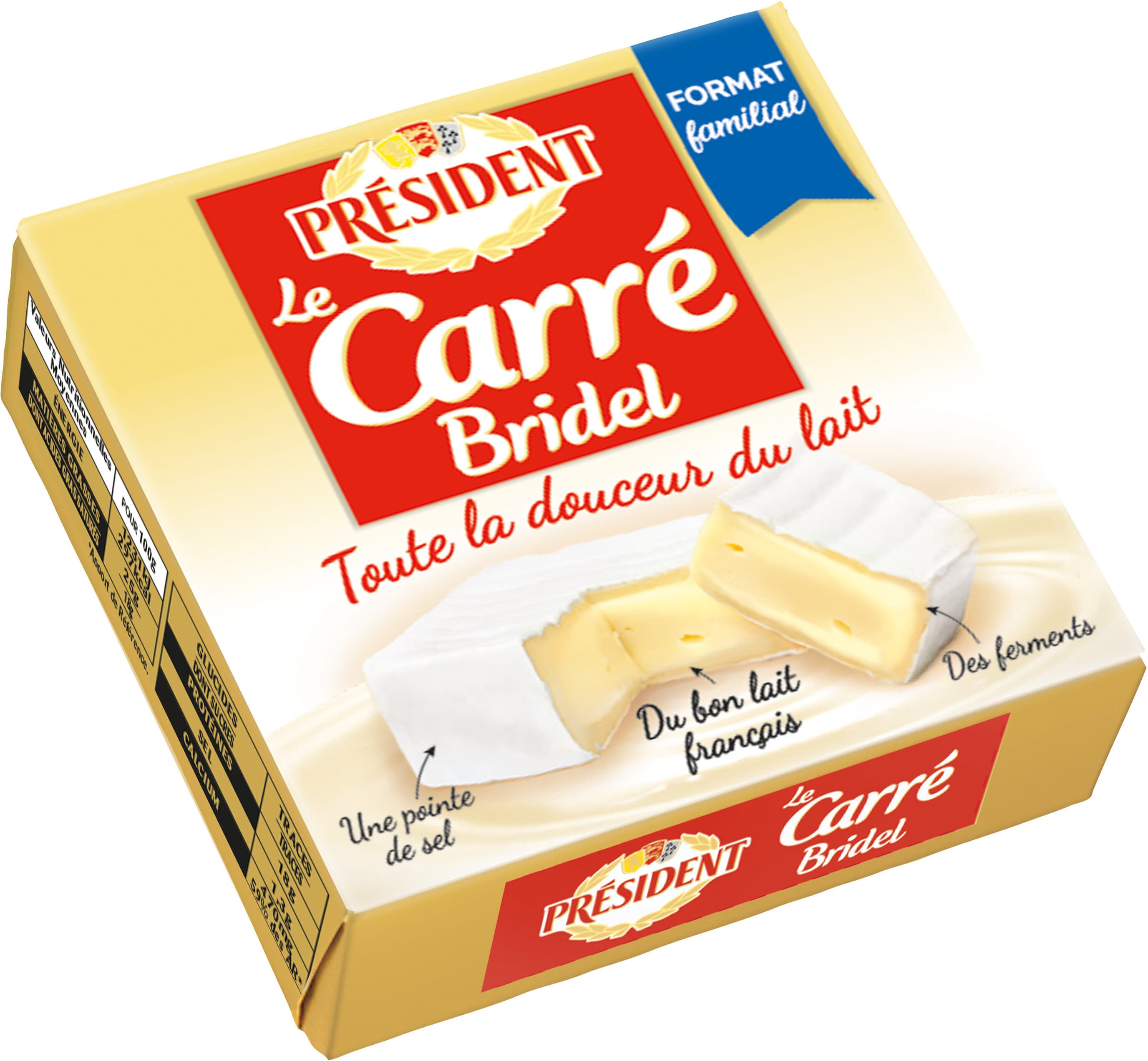 Bridel President carre bridel familial 350g packshot