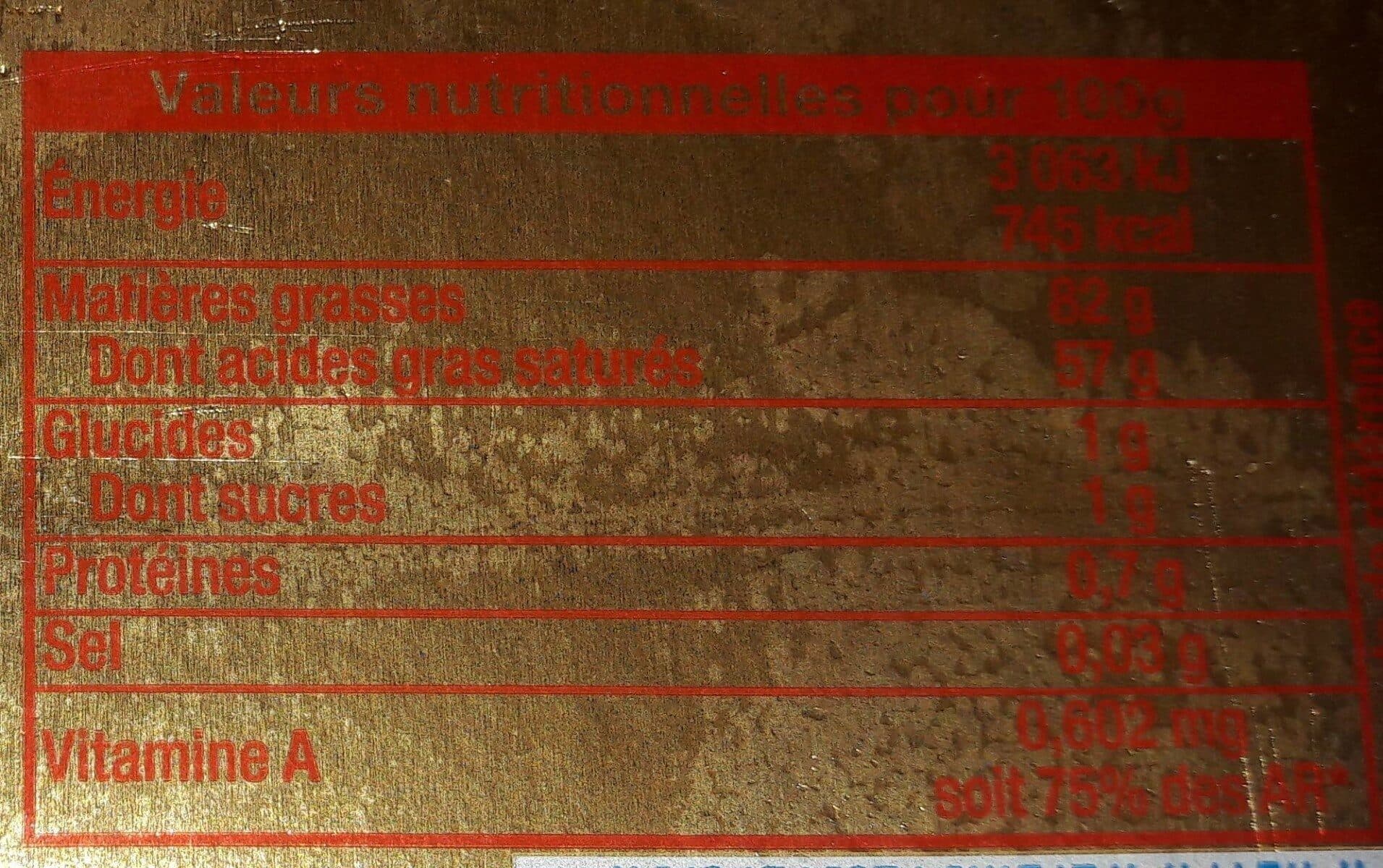 Noisetlait Beurre Pasteurisé Doux packshot