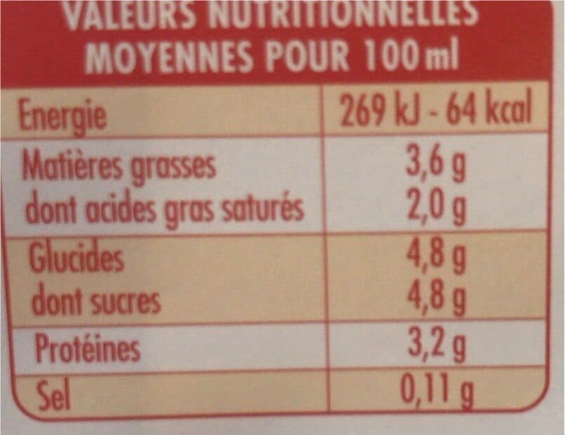 Bridel Lait de Bretagne Lait pasteurisé entier packshot