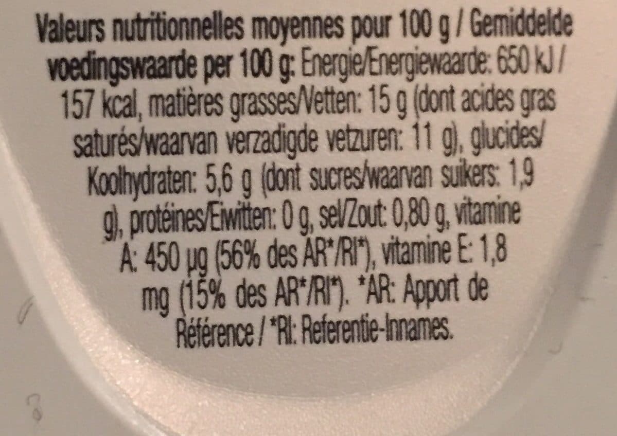 Bridelight Matière grasse laitière à tartiner doux 15% M.G. packshot