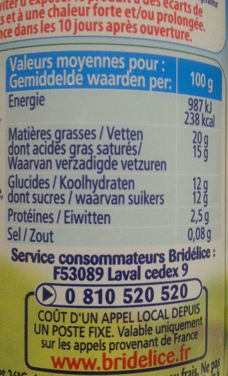 Bridelice Crème fouettée légère packshot