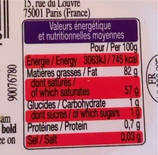 Leader Price Beurre doux packshot