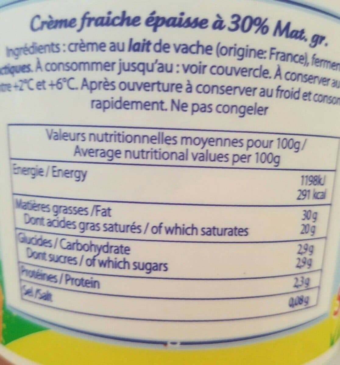 Bridel La gourmande crème fraîche épaisse packshot