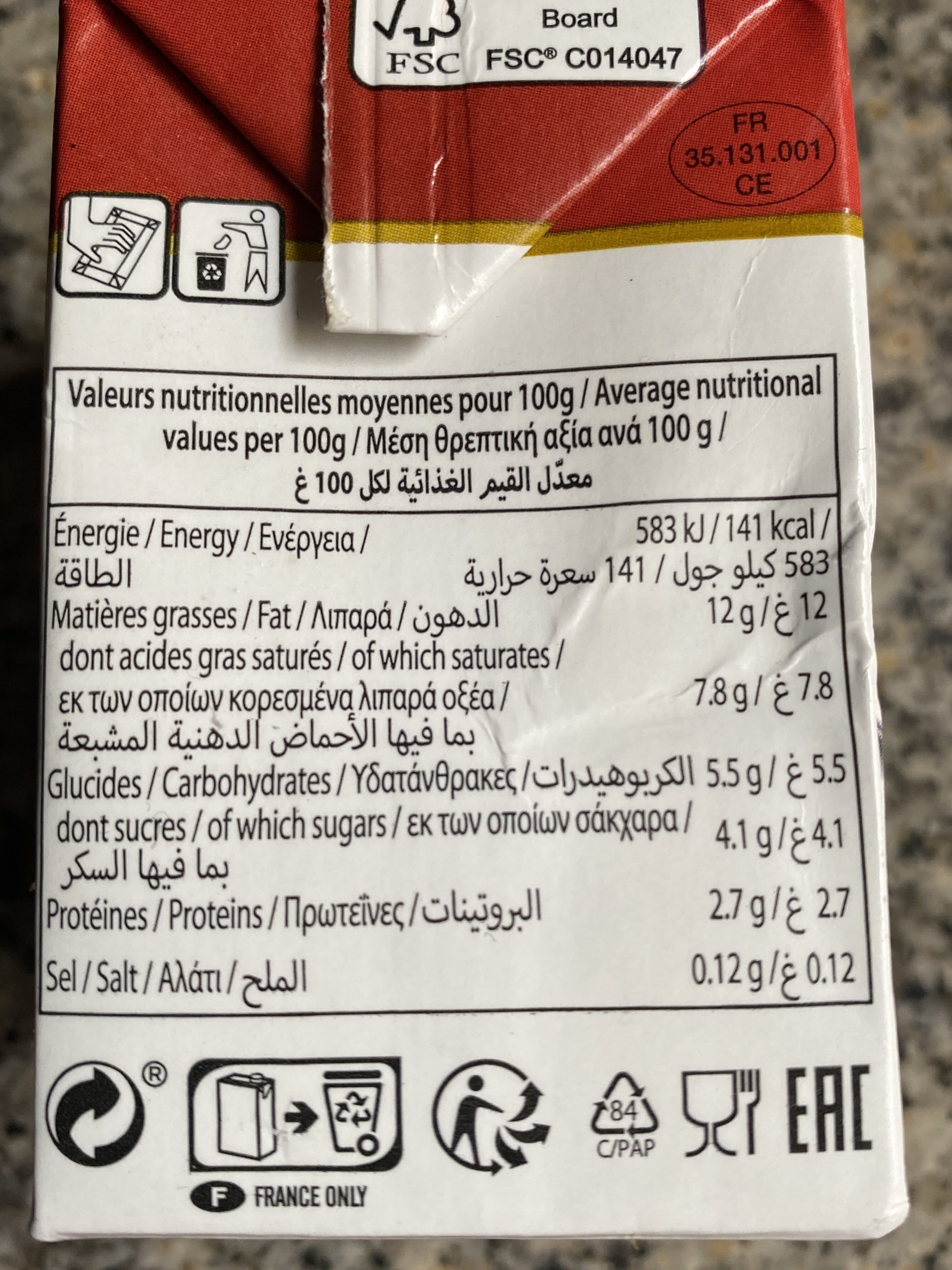 President President Light Cooking Cream packshot