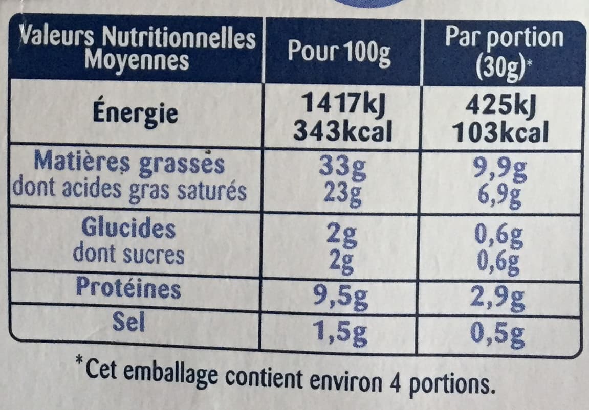 Président RONDELE AU BLEU 125g packshot