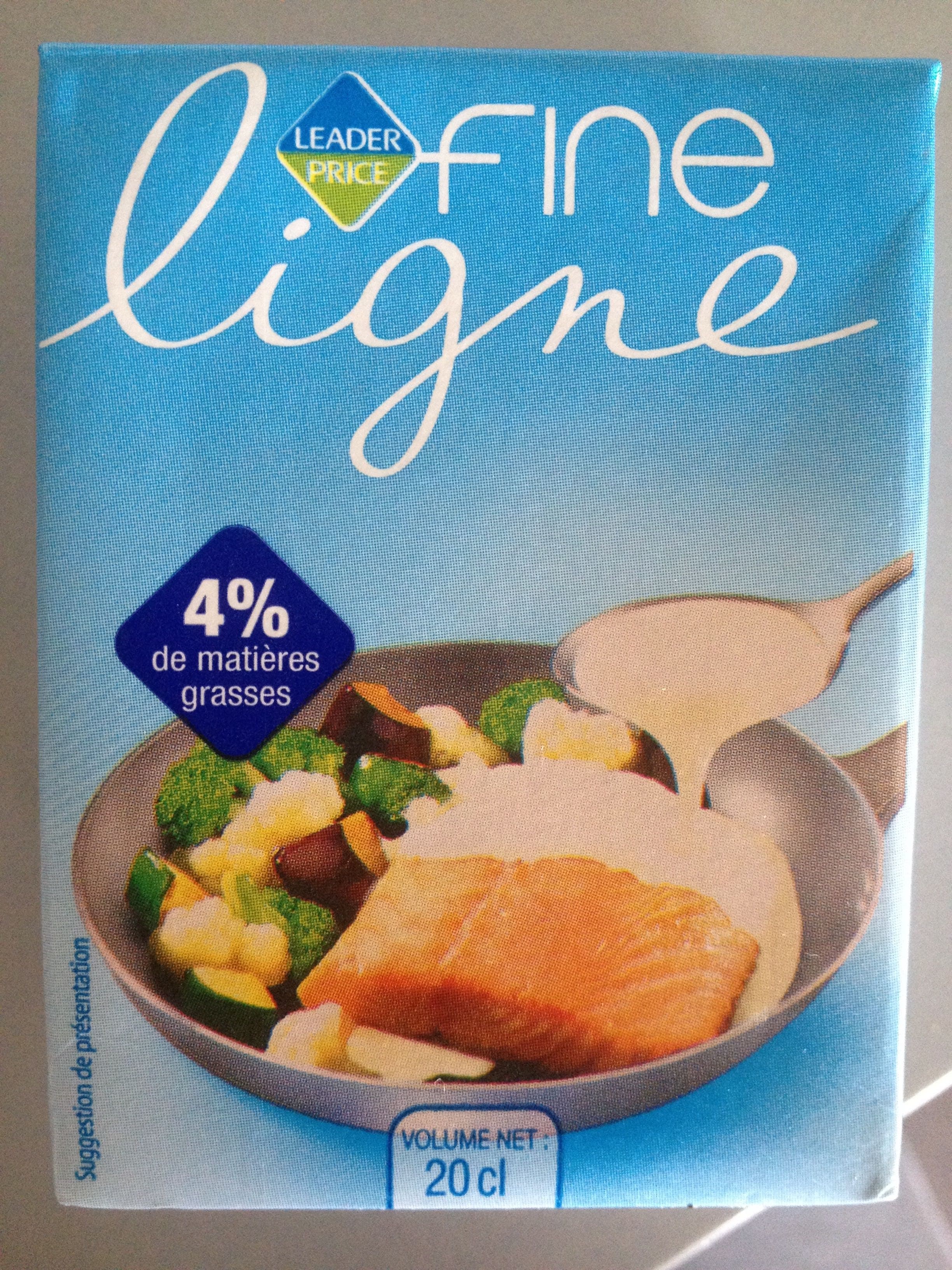 Leader Price Fine ligne 4% de Matières Grasses packshot