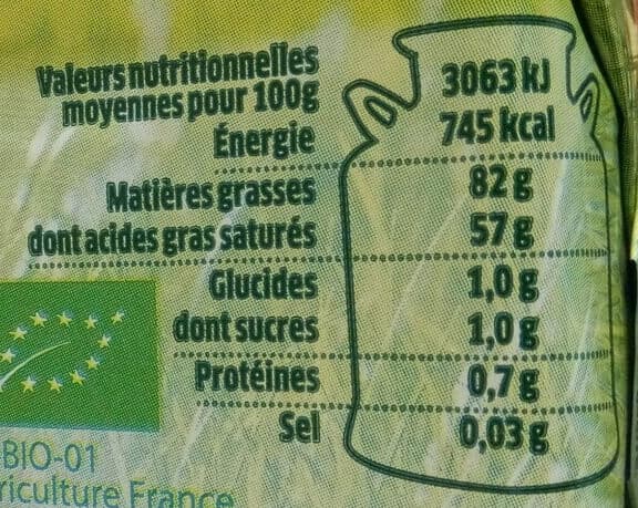 Président Beurre doux bio packshot
