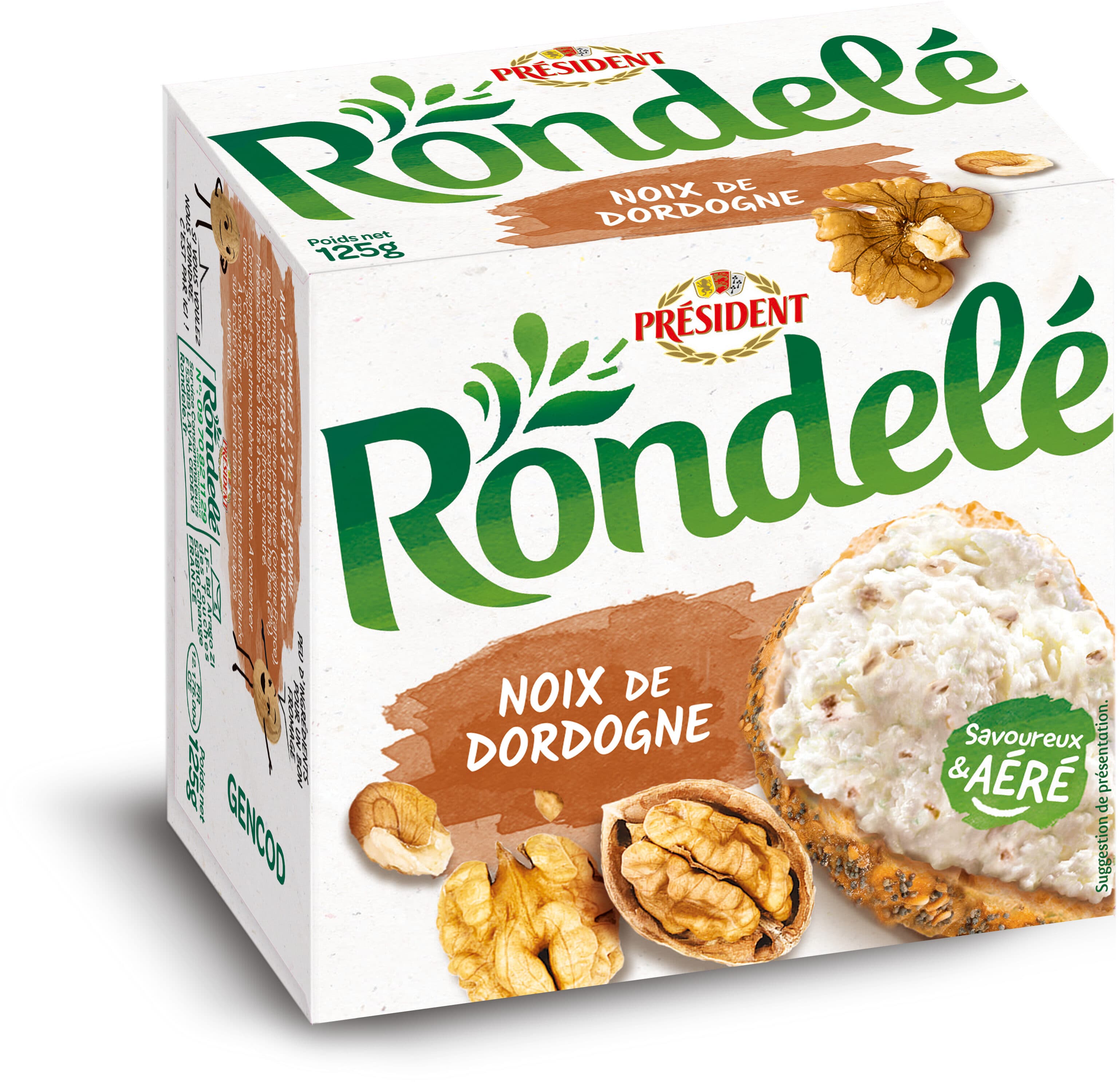 Président RONDELE NOIX DE DORDOGNE 125g packshot