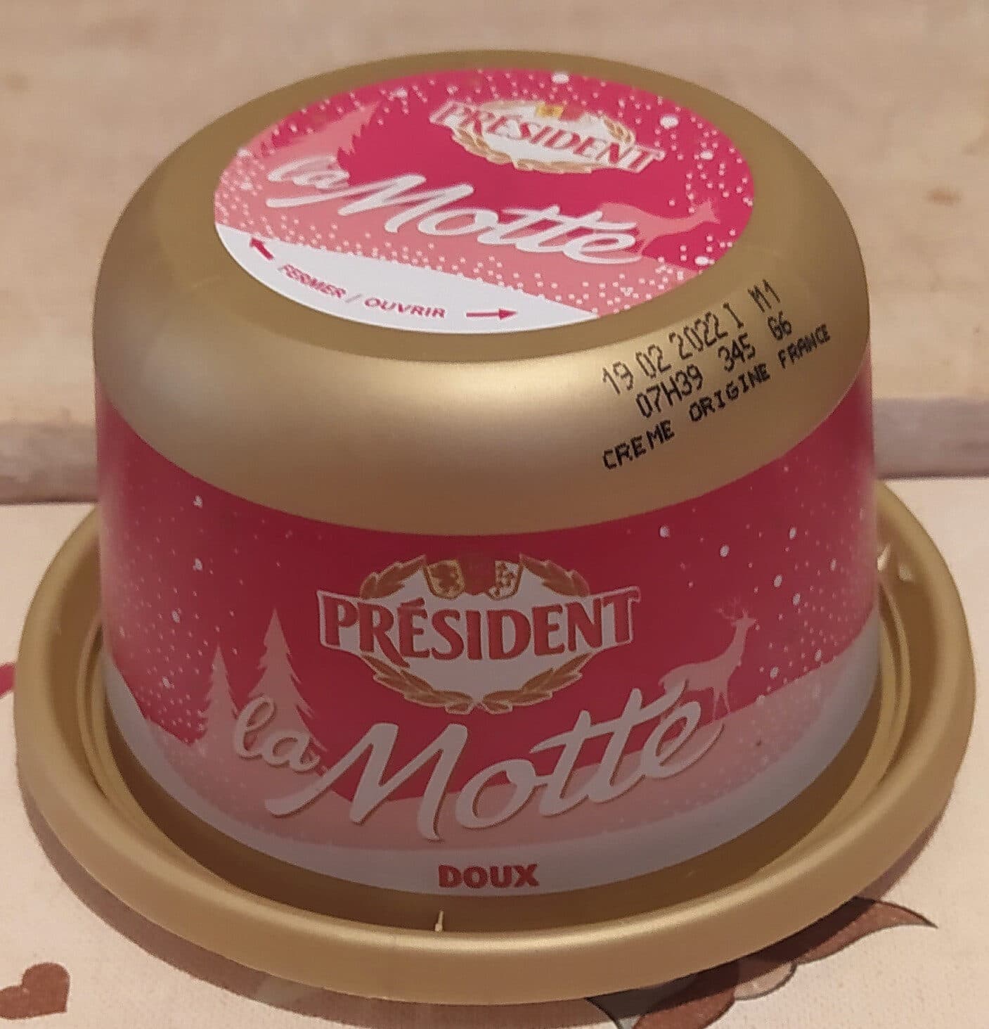 Lactalis La Motte Beurre doux pasteurisé 82 % de mat. gr. eurre doux pasteurisé 82 % de mat. gr. packshot