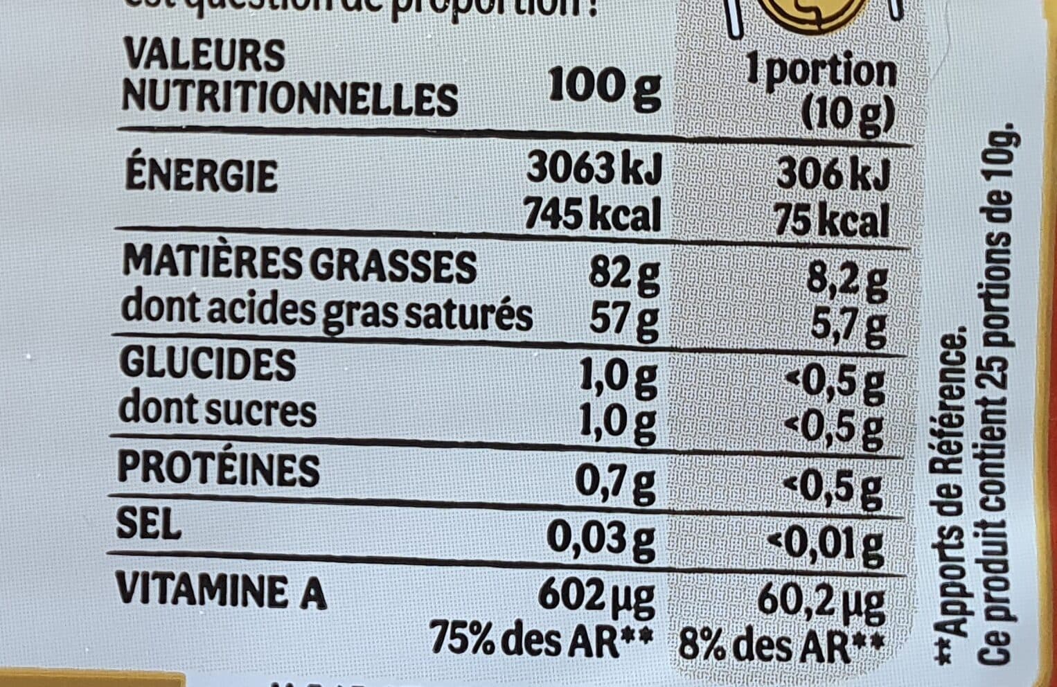 Président Beurre doux gastronomique packshot