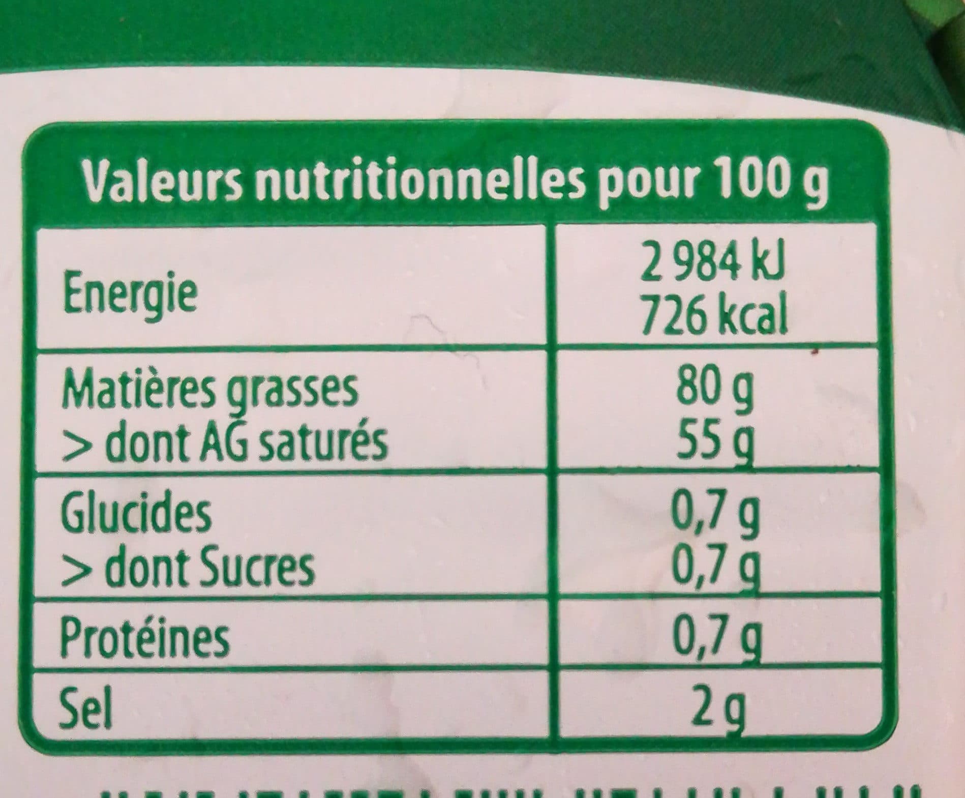 Président La Laiterie Bio - Beurre Moulé Doux packshot
