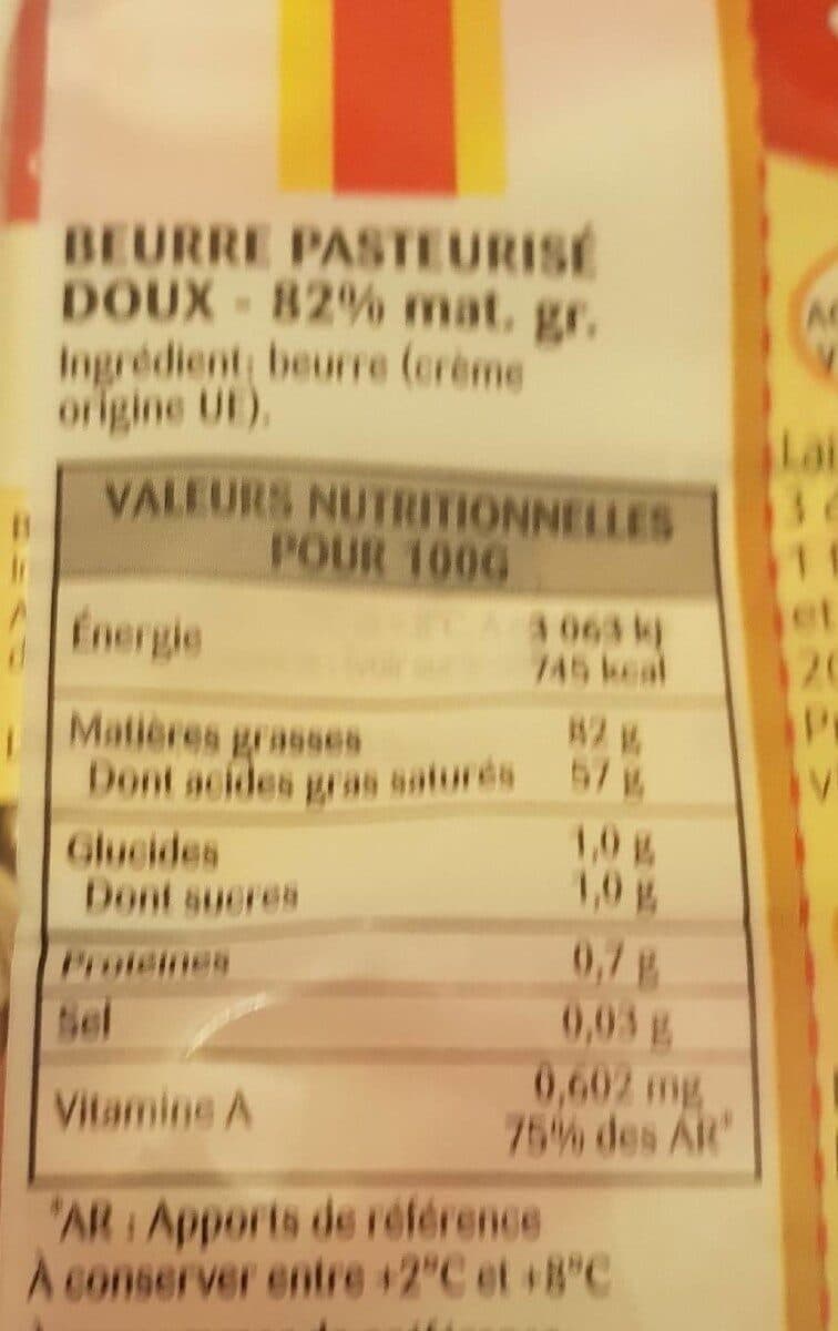 Président Beurre gastronomique doux 82% Mat. Gr. packshot